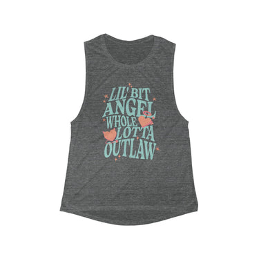 Wallen Angel Outlaw Muscle Tank - Sunlit Funlit Country Music Tees